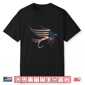 American Flag Salmon Fly Shirt