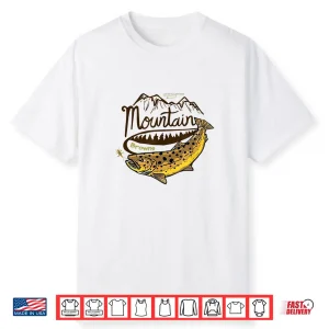 Black Fly  Mountain Browns  Fly Fishing Brown Trout Shirt