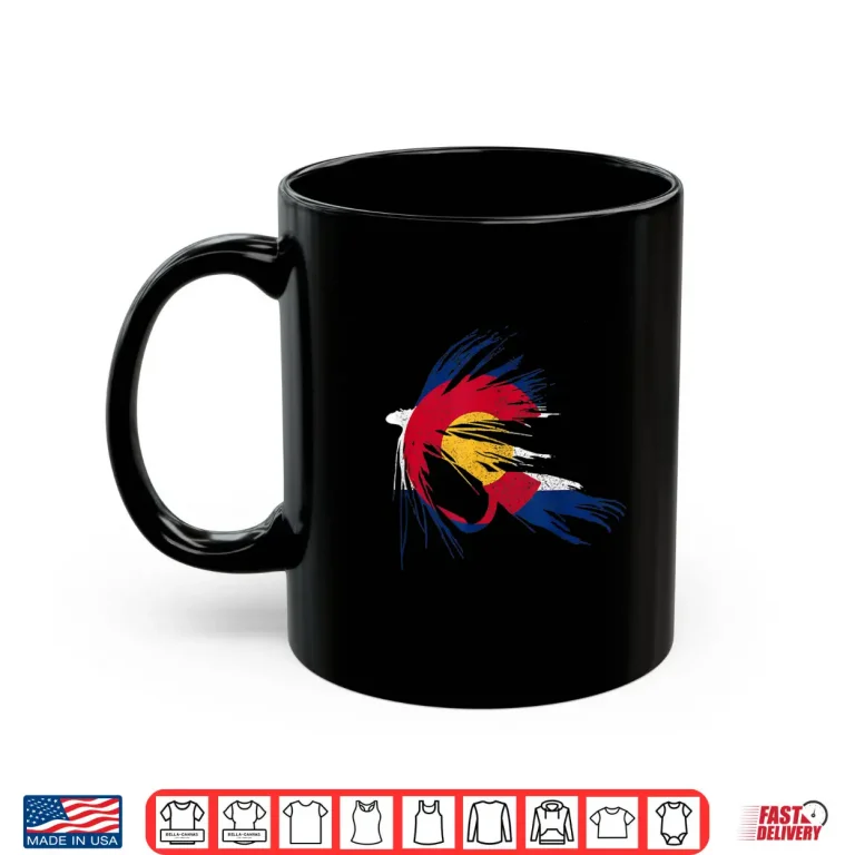 Mug Colorado Fly Fishing Flag Trout Fish Fisherman Gift Shirt