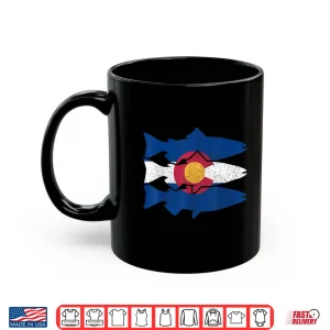 Mug Colorado Fly Fishing Trout Salmon CO Flag Fisherman Gift Shirt