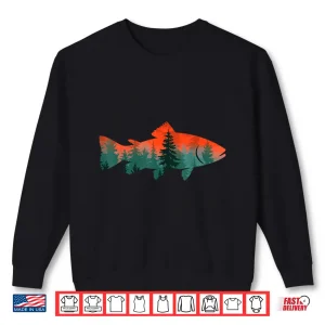 Sweatshirt Fly Fishing Fisherman Nature Shirt