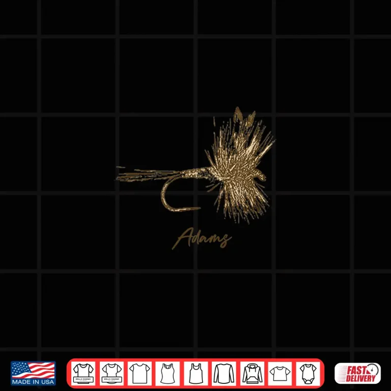 Design Fly Fishing Lure Adams Vintage Shirt