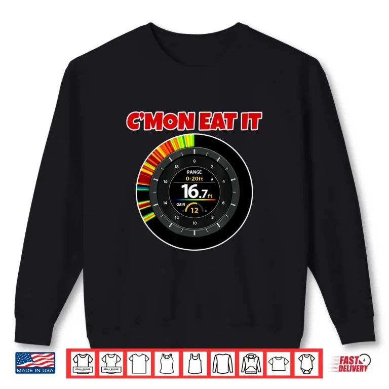 Sweatshirt Funny Ice Fisherman GPS Coordinates Ice Hole Fishing Flasher Shirt