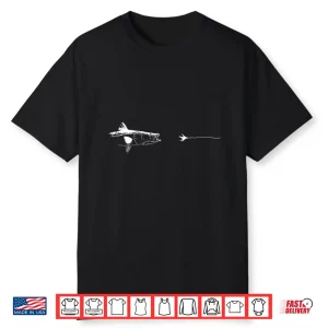 Graphic Fly Fishing Hook Line Fish Snook Shirt
