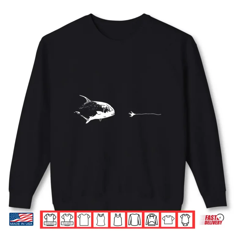 Sweatshirt Graphic Fly Fishing Hook Line Fish Permit Shirt