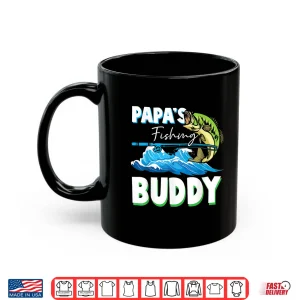 Mug Papas Fishing Buddy Dad and Children Angler Hobby Shirt
