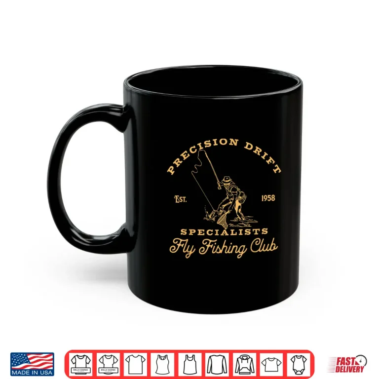 Mug Vintage Fly Fishing Club Precision Drift Specialists Shirt