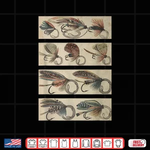 Design Vintage Fly Fishing Lures Shirt
