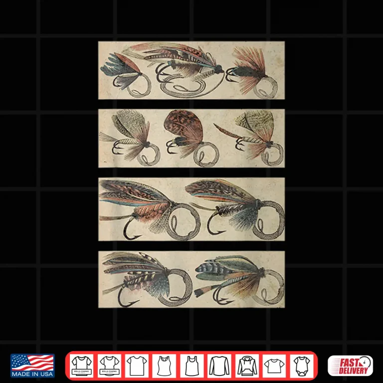 Design Vintage Fly Fishing Lures Shirt
