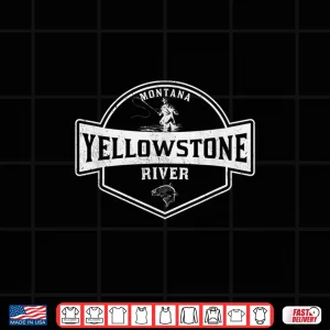 Design Yellowstone River Montana Fly Fishing Shirt