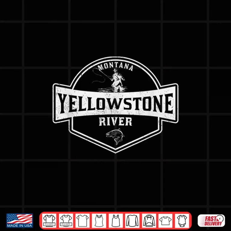 Design Yellowstone River Montana Fly Fishing Shirt