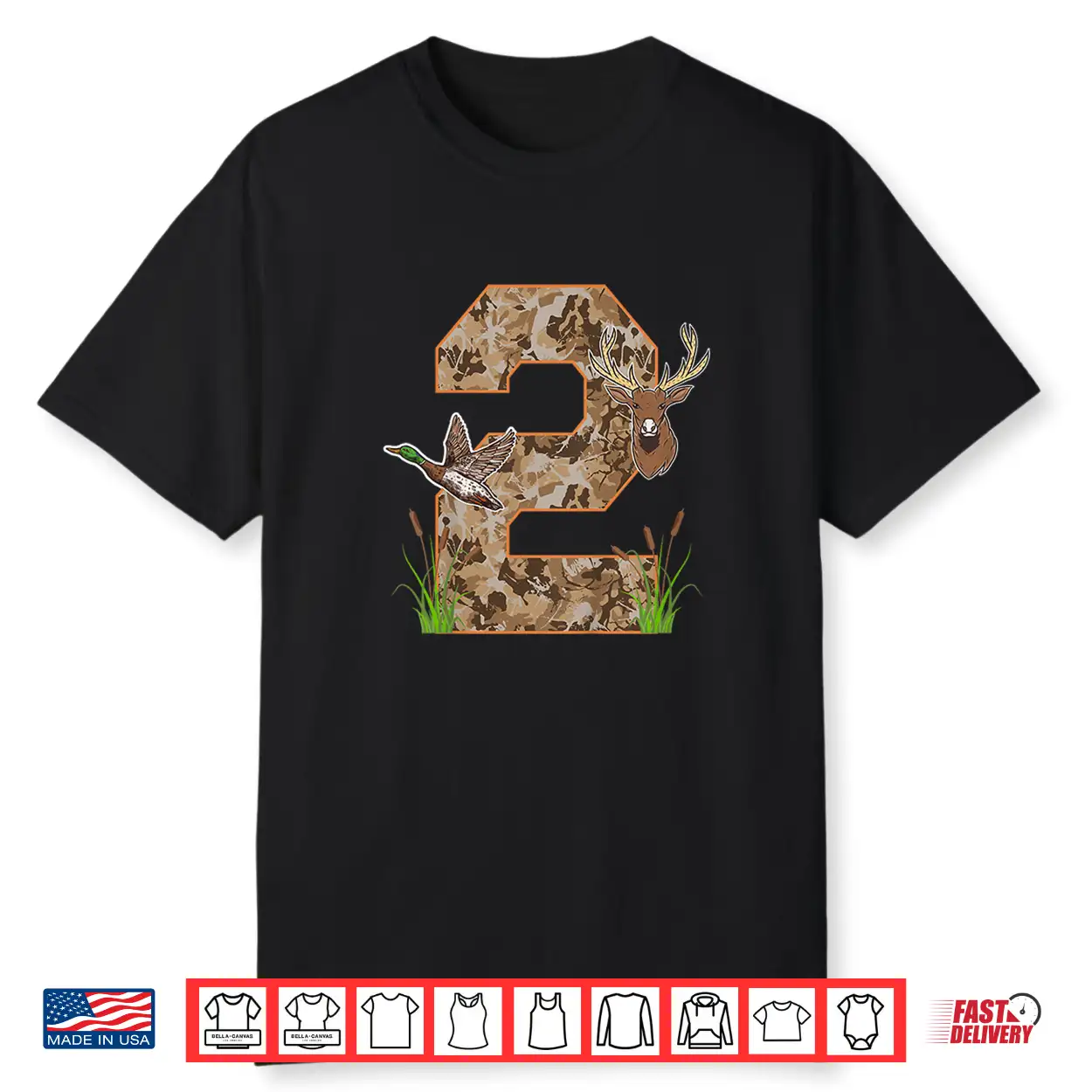 2Nd Hunting Birthday 2 Year Old Hunter Birthday Party Shirt 2Nd Hunting Birthday 2 Year Old Hunter Birthday Party Shirt