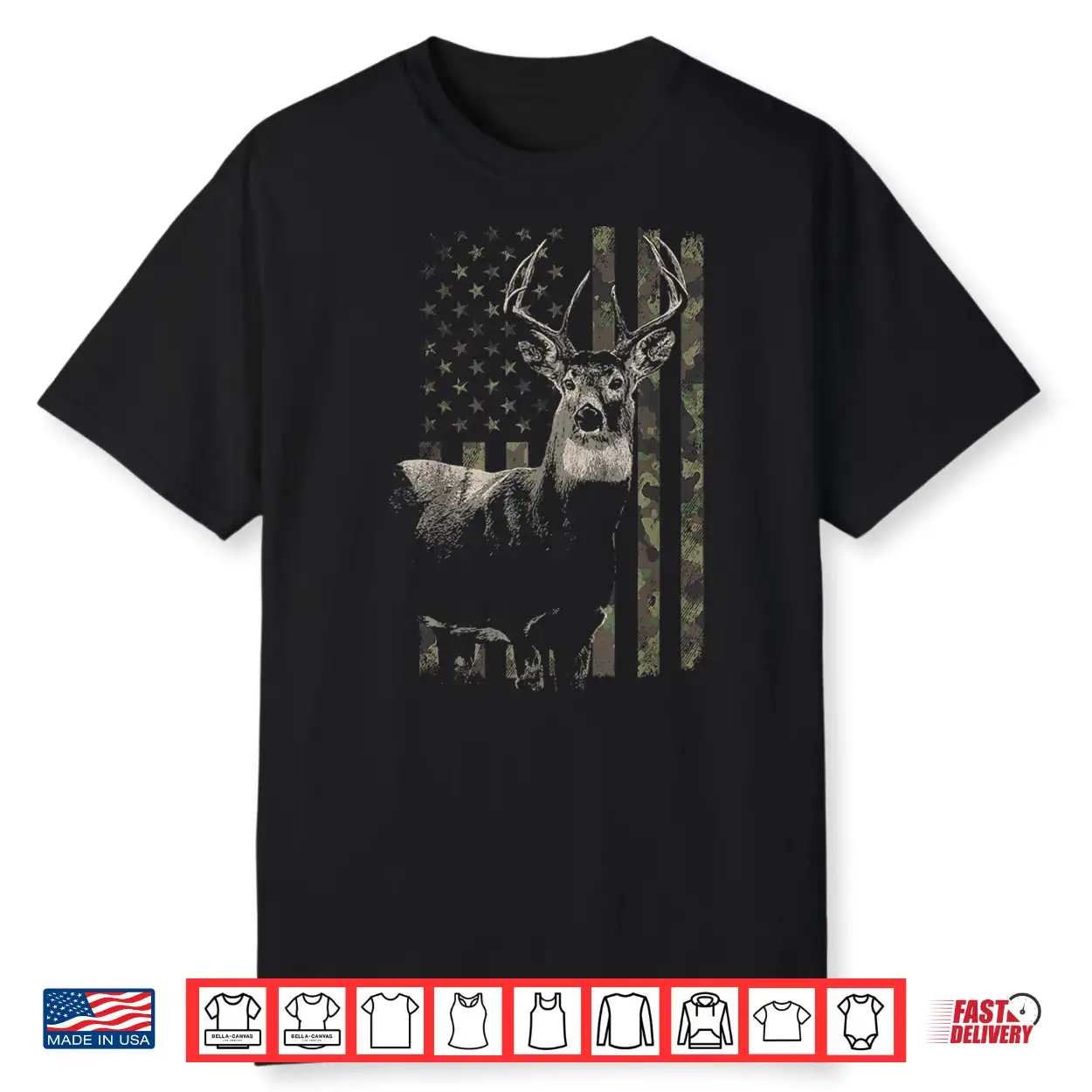Camouflage American Flag Deer Hunting Camo Shirt Camouflage American Flag Deer Hunting Camo Shirt