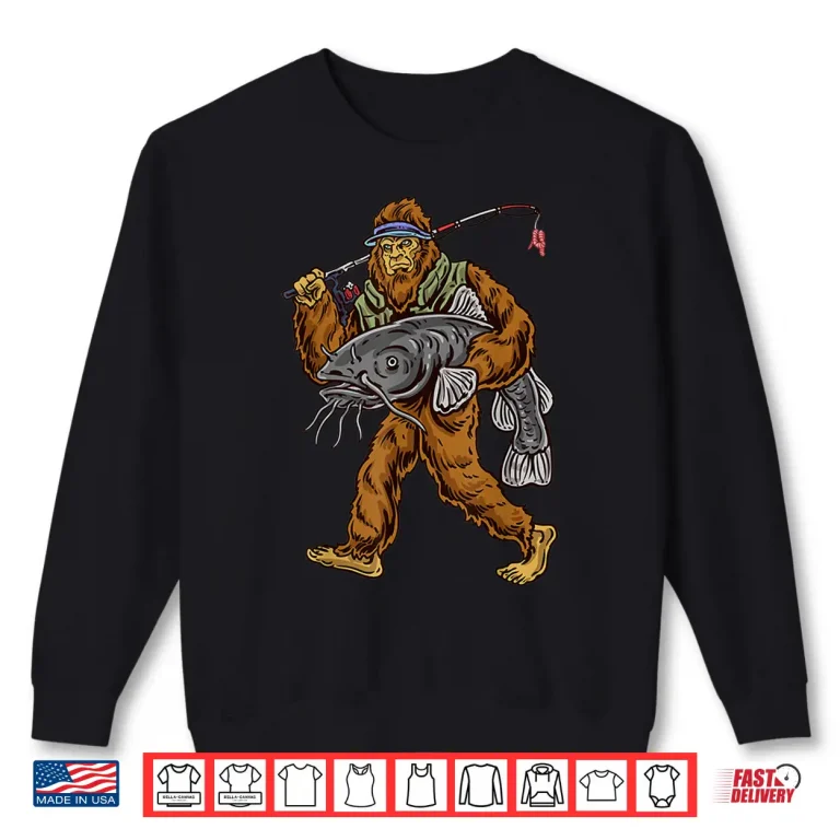 Sweatshirt Catfishing Bigfoot Hunting Catfishermen Shirt