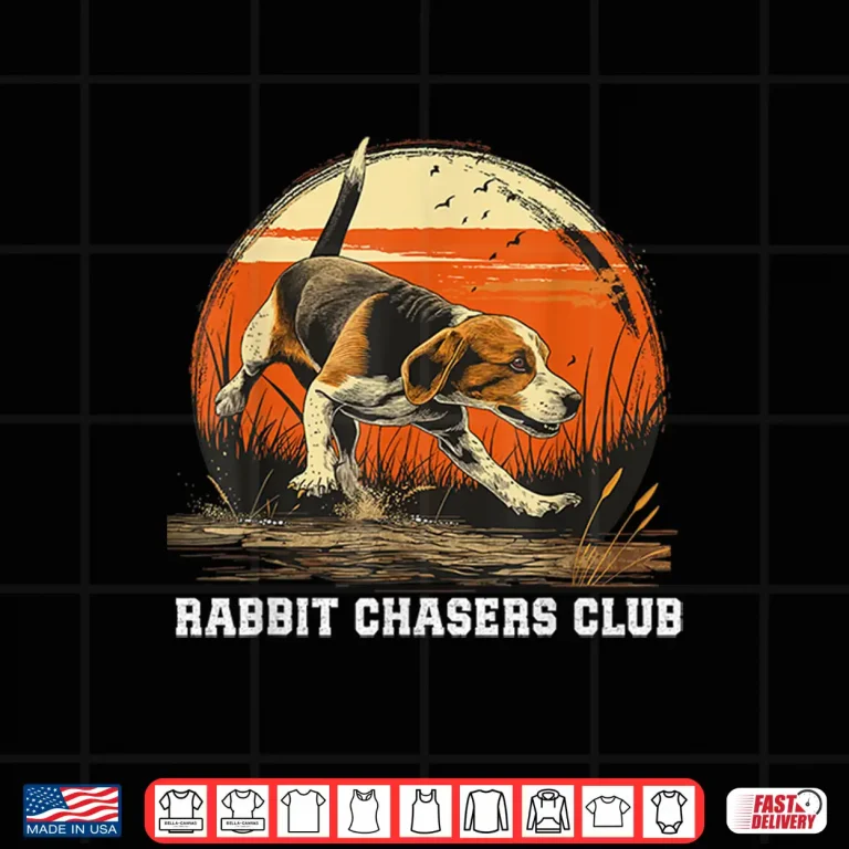 Design Dog Hunter Rabbit Chasers Club Beagle Hunting Shirt
