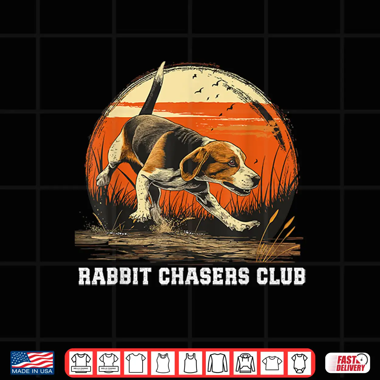 Dog Hunter Rabbit Chasers Club Beagle Hunting Shirt Dog Hunter Rabbit Chasers Club Beagle Hunting Shirt