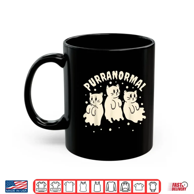 Mug Ghost Hunting Cat Paranormal Investigator Ghost Researcher Shirt