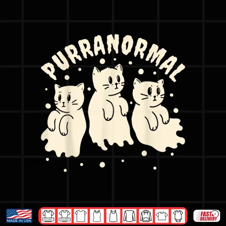 Design Ghost Hunting Cat Paranormal Investigator Ghost Researcher Shirt