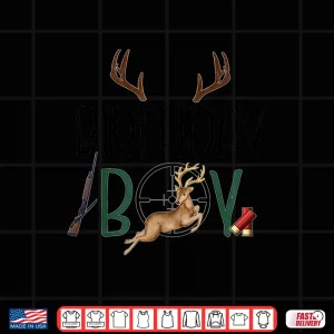 Design Hunting Theme Birthday Boy For Kids Duck Deer Hunter Shirt