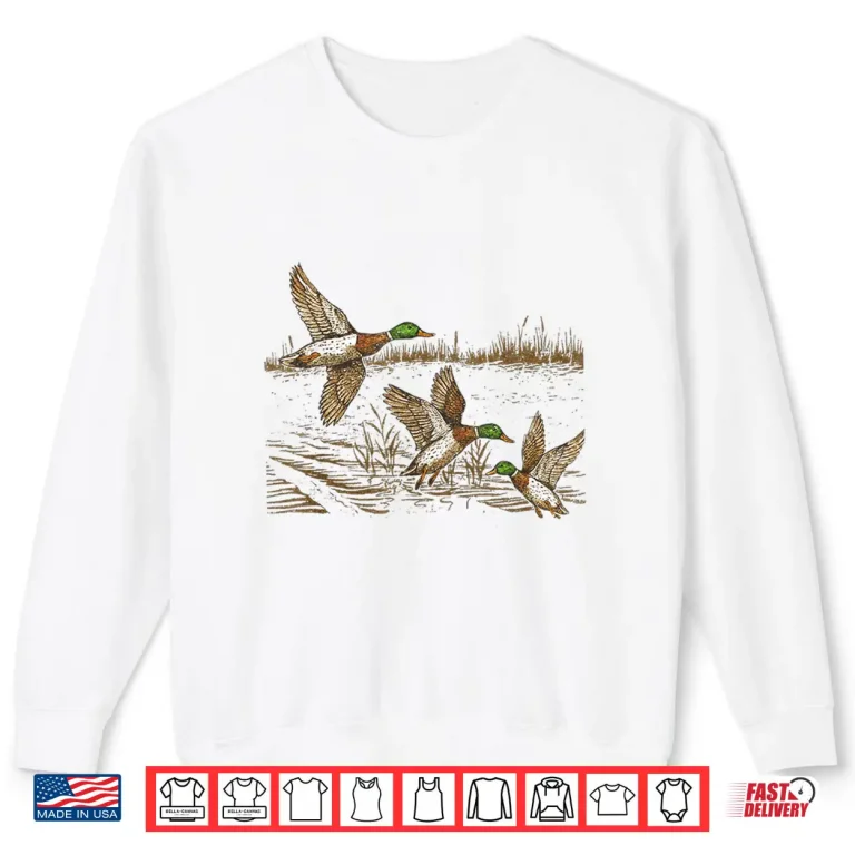 Sweatshirt Mallard Duck Hunting Season Hunter Outdoor Vintage Wildlife Shirt