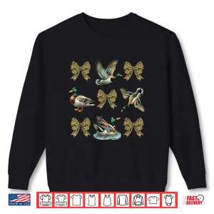 Sweatshirt Mallard Duck Camouflage Camo Bow Duck Hunting Girls Camo Shirt