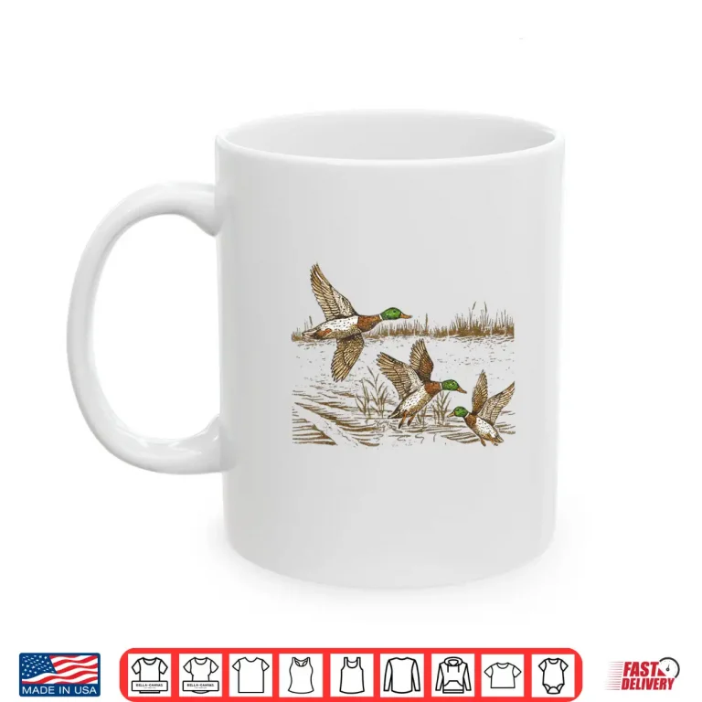 Mug Mallard Duck Hunting Season Hunter Outdoor Vintage Wildlife Shirt