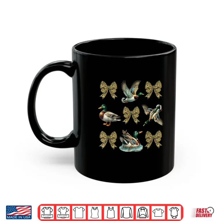 Mug Mallard Duck Camouflage Camo Bow Duck Hunting Girls Camo Shirt