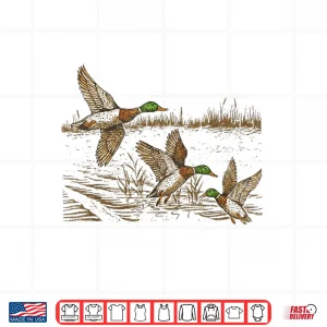 Mallard Duck Hunting Season Hunter Outdoor Vintage Wildlife Shirt 4 Design Mallard Duck Hunting Season Hunter Outdoor Vintage Wildlife Shirt