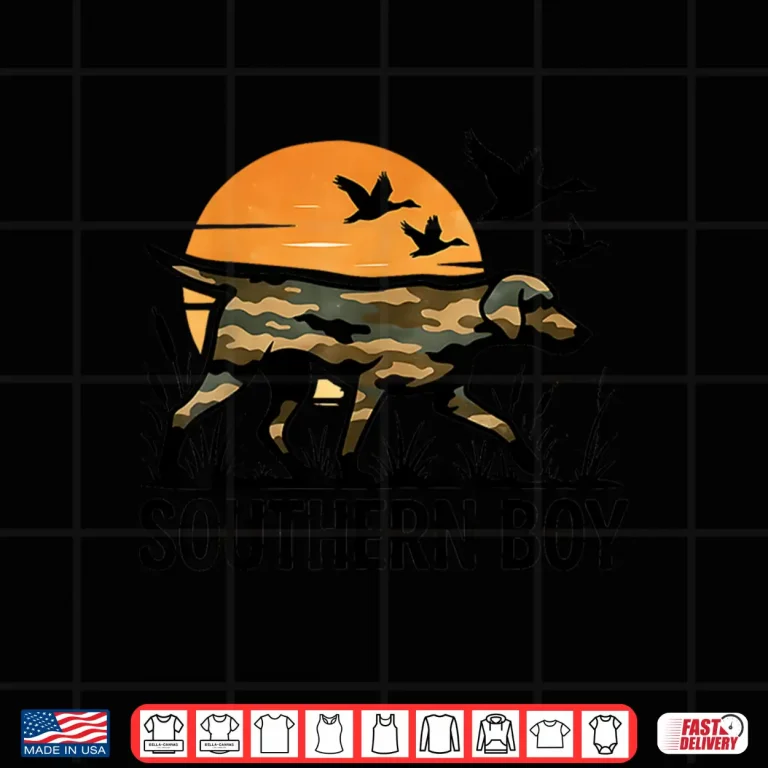 Design Local Southern Boy Duck Hunting camo Outdoor Dog Camouflage Shirt