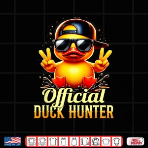 Design Official Duck Hunter Cruise Funny Rubber Duck Hunting Squad Shirt