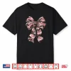 Pink Camouflage Old Camo Bow Camo Coquette Bow Hunting Women Shirt