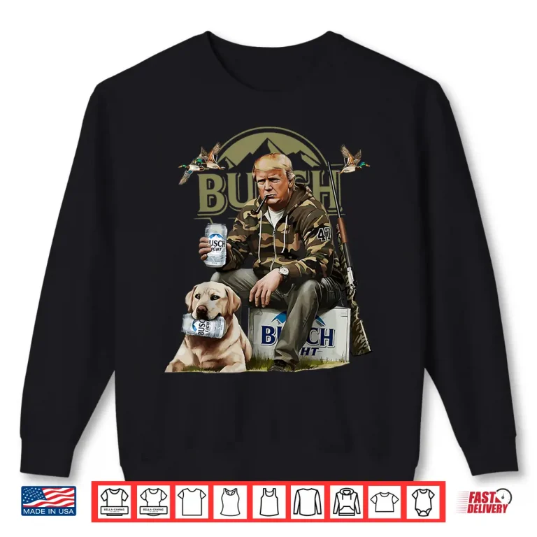 Sweatshirt Retro Trump Hunting Deer Funny Beer Drinking Beer Hunting Shirt
