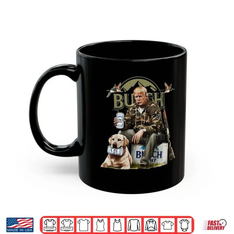 Mug Retro Trump Hunting Deer Funny Beer Drinking Beer Hunting Shirt