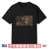 Turkey Hunting Graphic American Flag Tree Camouflage Shirt