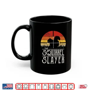 Mug Vintage Sunset Retro Style Squirrel Hunting Squirrel Slayer Shirt