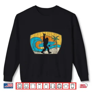 Sweatshirt Bigfoot Retro Surfing Gift for Shaka Aloha Surfer Dude Shirt