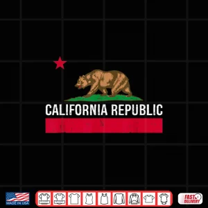 Design California Republic State Flag Shirt