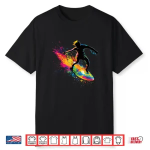 Colorful Surfing Surfboard Shirt