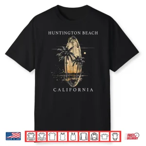 Huntington Beach California Surf Vintage Surfing Surfer Shirt