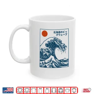 Mug Great Wave Otaku Surfing Vintage Japanese Graphic Tee Men Shirt