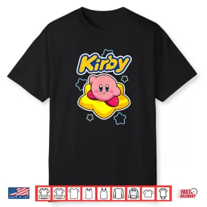 Kirby Nintendo Big Star Surfing Portrait Shirt