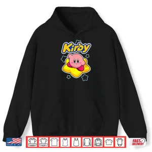 Hoodie Kirby Nintendo Big Star Surfing Portrait Shirt