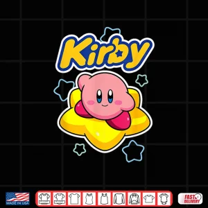 Design Kirby Nintendo Big Star Surfing Portrait Shirt