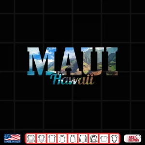 Design Maui Hawaii Hawaiian Islands Surf Surfing Surfer Gift Shirt