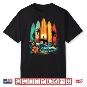 Surfboarder Hawaii Wave Surfing Beach Surfer Shirt