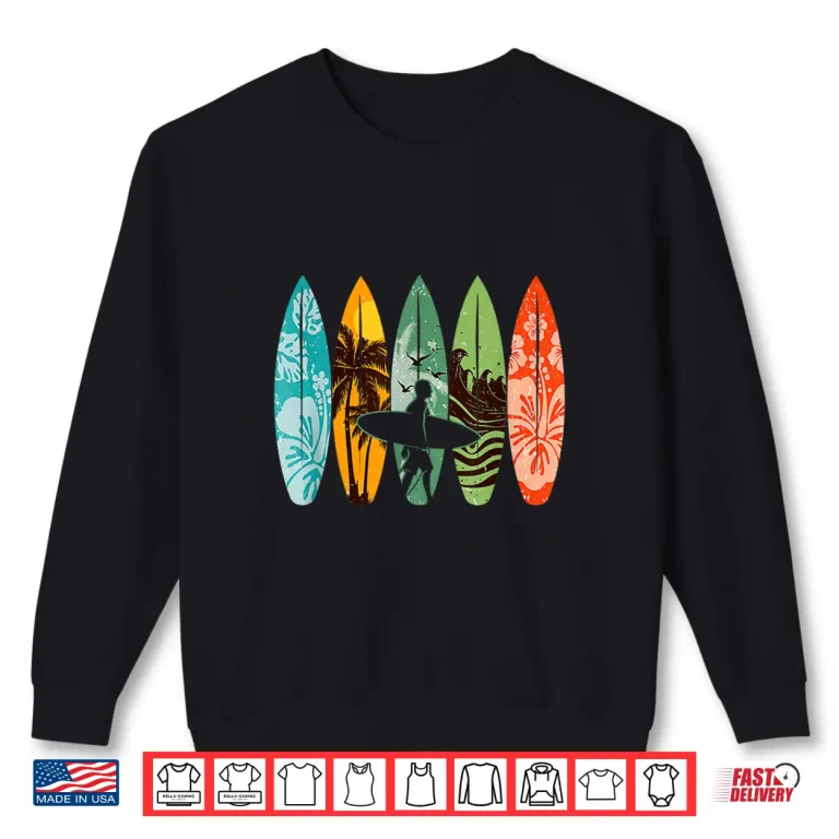 Sweatshirt Surfboarder Hawaii Wave Surfing Surfboard Lover Beach Surfer Shirt