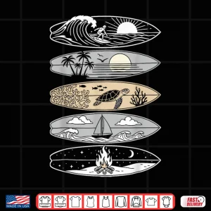 Design Surfboarder Hawaii Wave Surfing Ocean Surfer Shirt