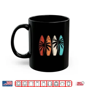 Mug Tropical Hawaii Palm Tree Surfing Beach Surfboard Retro Surf Shirt