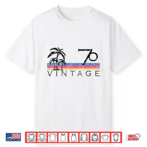 Vintage Surfing 1970 Pacific Ocean Sunset Birthday Gift For Shirt