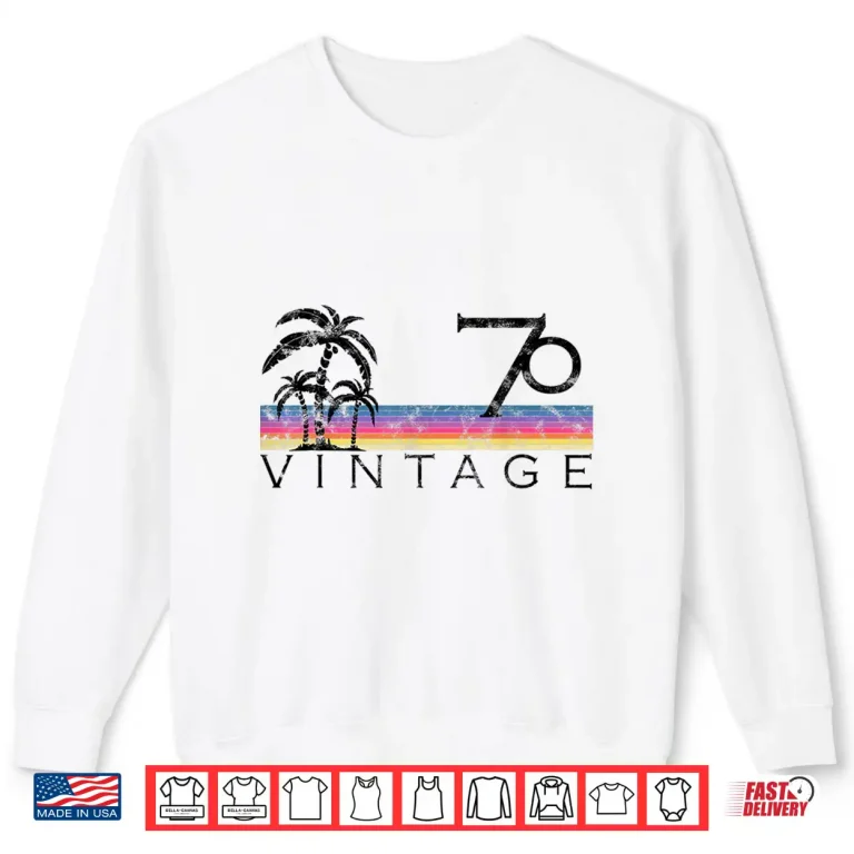 Sweatshirt Vintage Surfing 1970 Pacific Ocean Sunset Birthday Gift For Shirt